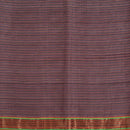 Maroon Colour Mercerised Cotton With Two Side Zari Border Fabric for Sarees and Kurtis