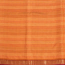 Mustard Orange Colour Mercerised Cotton With Two Side Zari Border Fabric for Sarees and Kurtis