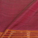 Maroon Colour Mercerised Cotton With Two Side Zari Border Fabric for Sarees and Kurtis
