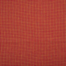 Red Orange Colour Checks Washed Slub Cotton Fabric