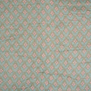 Shale Green Colour Floral Print Muslin Feel Viscose Fabric