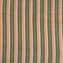 Olive Colour Stripes Print Muslin Feel Viscose Fabric