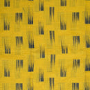 Mustard Yellow Colour Geometric Chanderi Feel Jacquard Fabric