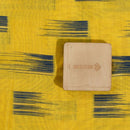 Mustard Yellow Colour Geometric Chanderi Feel Jacquard Fabric