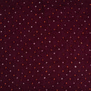 Plum Colour Ek Bundi Double Shade Bandhani Cotton Satin Fabric