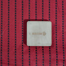 Maroon Colour Geometric Pattern Bhagalpur Jacquard Cotton Fabric