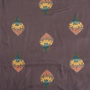 Cedar Colour Discharge Foil Print Rayon Fabric