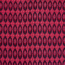 Maroon Black Colour Floral Print Pin Tucks Cotton Fabric 34 inch Width