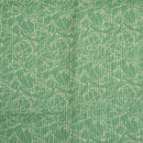 Green Colour Geoemtric Print 32 inch Width Pin Tucks Cotton Fabric 