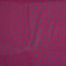 Magenta Colour Geoemtric Print 36 inch Width Pin Tucks Cotton Fabric 
