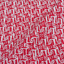 Red Colour Geoemtric Print 36 inch Width Pin Tucks Cotton Fabric 