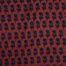 Maroon Colour Floral Print 35 inch Width Pin Tucks Cotton Fabric 
