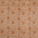 Beige Colour Floral Jaal Print 35 inch Width Pin Tucks Cotton Fabric