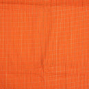 Orange Colour Geometric Print 35 inch Width Pin Tucks Cotton Fabric 