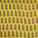 Mehndi Green Colour Mughal Print 35 inch Width Pin Tucks Cotton Fabric 