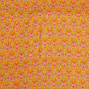 Mustard Colour Floral Jaal Print Pin Tucks Cotton Fabric 34 inch Width