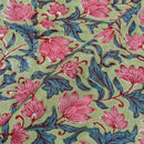 Laurel Colour Authentic Jaipur Hand Block Print Mal Feel Cotton Fabric