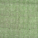 Pastel Green Colour Dabu Block Print 32 inch Width Pin Tucks Cotton Fabric 