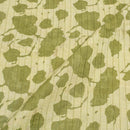 Moss Green Colour Dabu Block Print 38 inch Width Pin Tucks Cotton Fabric 