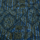 Indigo Colour Dabu Block Print 37 inch Width Pin Tucks Cotton Fabric 