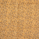 Apricot Orange Colour Dabu Block Print 38 inch Width Pin Tucks Cotton Fabric 