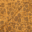 Apricot Orange Colour Dabu Block Print 37 inch Width Pin Tucks Cotton Fabric 