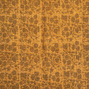 Apricot Orange Colour Dabu Block Print 37 inch Width Pin Tucks Cotton Fabric 