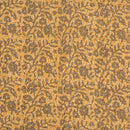Apricot Orange Colour Dabu Block Print 38 inch Width Pin Tucks Cotton Fabric 