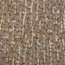 Cedar Colour Dabu Block Print 37 inch Width Pin Tucks Cotton Fabric 
