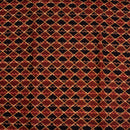 Rust Brown Colour Authentic Hand Block Print Pin Tucks Cotton Fabric