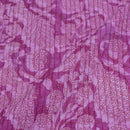 Lavender Colour Floral Block Print 36 inch Width Pin Tucks Cotton Fabric 