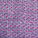 White Purple Colour Batik Print Pin Tucks Cotton Fabric