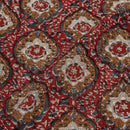 Brick Orange Colour Authentic Hand Block Print Bagru Cotton Fabric