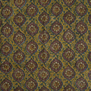 Mehndi Green Colour Authentic Hand Block Print Bagru Cotton Fabric