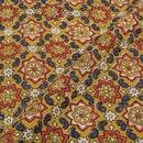 Mustard Colour Authentic Hand Block Print Bagru Cotton Fabric