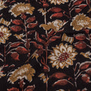 Black Colour Authentic Hand Block Print Mal Type Cotton Fabric