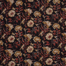 Black Colour Authentic Hand Block Print Mal Type Cotton Fabric