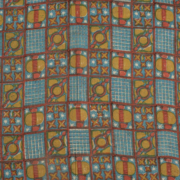 Blue Radiance Colour Authentic Hand Block Print Bagru Cotton Fabric