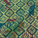 Multi Colour Unique Dabu With Screen Print Cotton Fabric