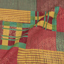 Multi Colour Unique Dabu With Screen Print Cotton Fabric
