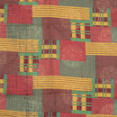 Multi Colour Unique Dabu With Screen Print Cotton Fabric