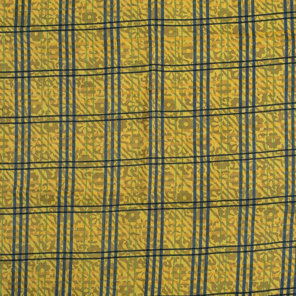 Multi Colour Unique Dabu With Screen Print Cotton Fabric