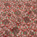 Off White Colour Unique Dabu With Screen Print Cotton Fabric