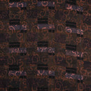 Black Colour Unique Dabu With Screen Print Cotton Fabric