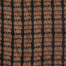 Black Colour Unique Dabu With Screen Print Cotton Fabric
