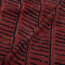 Maroon Colour Authentic Ajarakh Hand Block Print Modal x Modal Fabric