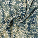 Blue Colour Authentic Ajarakh Hand Block Print Modal x Modal Fabric