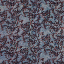 Grey Colour Authentic Ajarakh Hand Block Print Modal x Modal Fabric