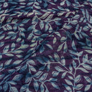 Indigo Colour Shibori Mono Chanderi Fabric Pre Cut Of 2.25 Meter Width 40 inches