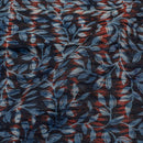 Indigo Colour Shibori Mono Chanderi Fabric Pre Cut Of 2.25 Meter Width 40 inches